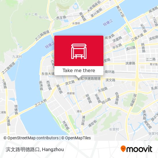 滨文路明德路口 map