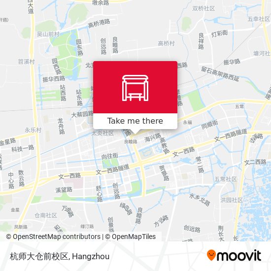 杭师大仓前校区 map