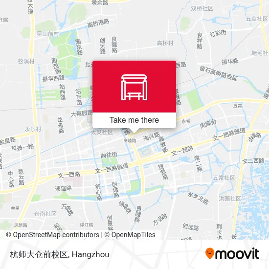 杭师大仓前校区 map