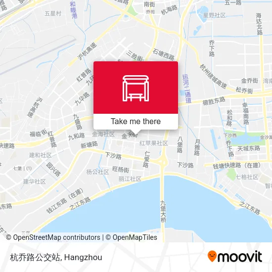 杭乔路公交站 map