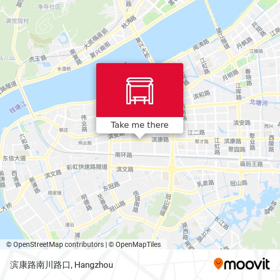滨康路南川路口 map