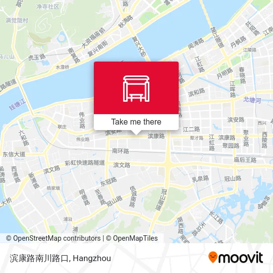 滨康路南川路口 map