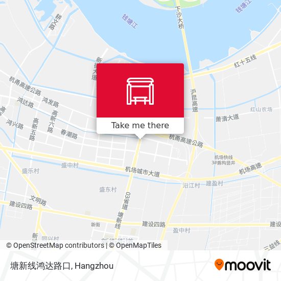 塘新线鸿达路口 map
