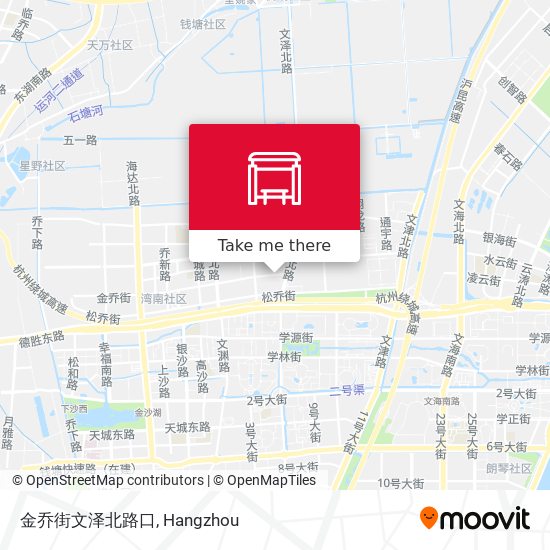 金乔街文泽北路口 map