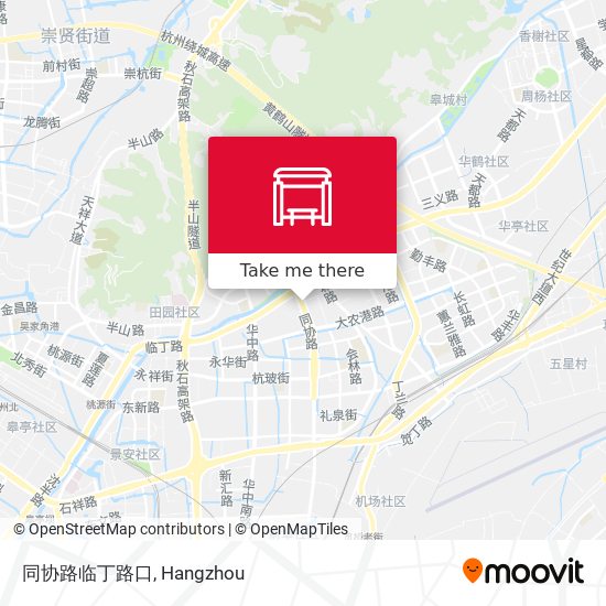 同协路临丁路口 map