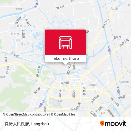 良渚人民政府 map