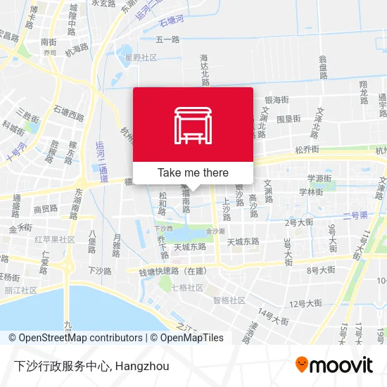 下沙行政服务中心 map