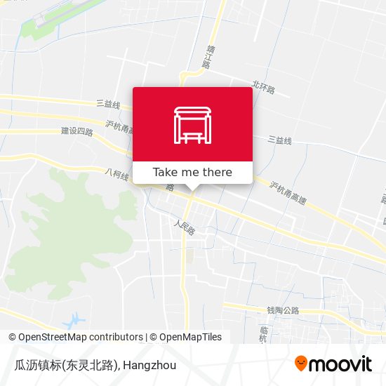 瓜沥镇标(东灵北路) map