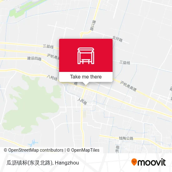 瓜沥镇标(东灵北路) map