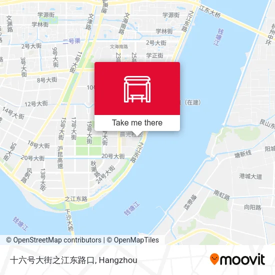 十六号大街之江东路口 map
