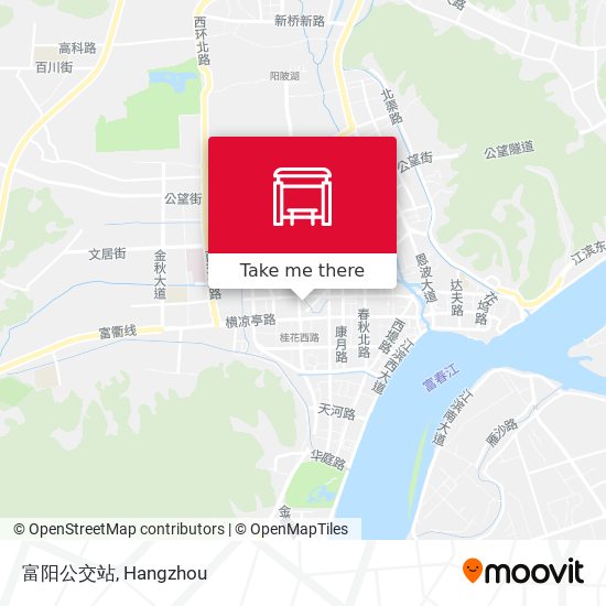 富阳公交站 map