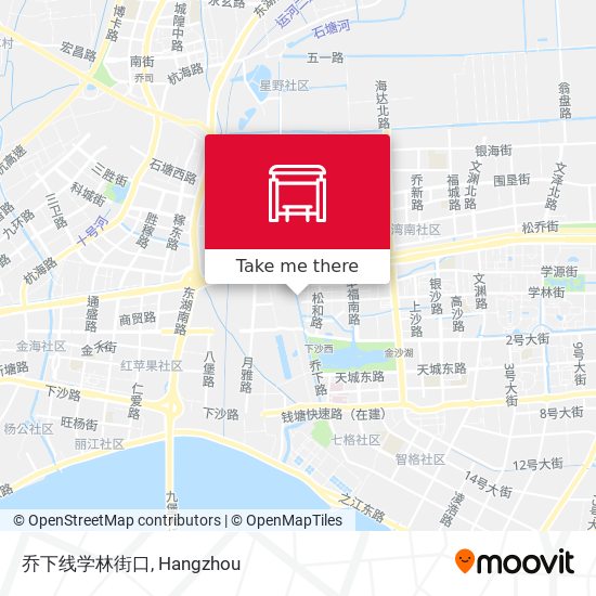 乔下线学林街口 map