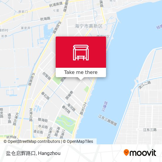 盐仓启辉路口 map