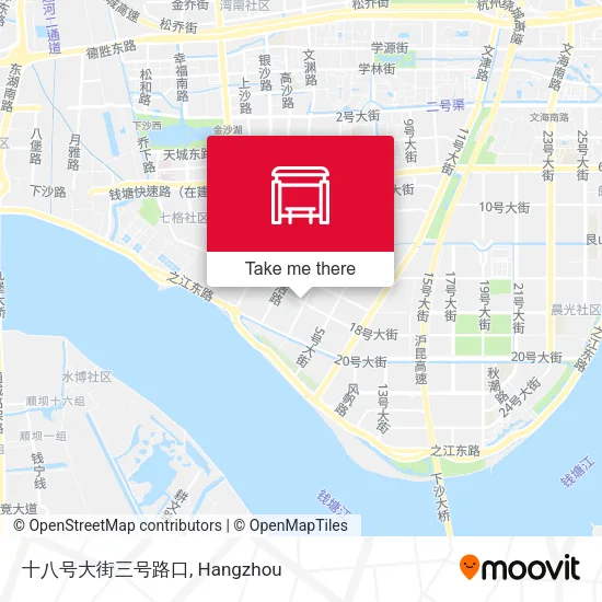 十八号大街三号路口 map