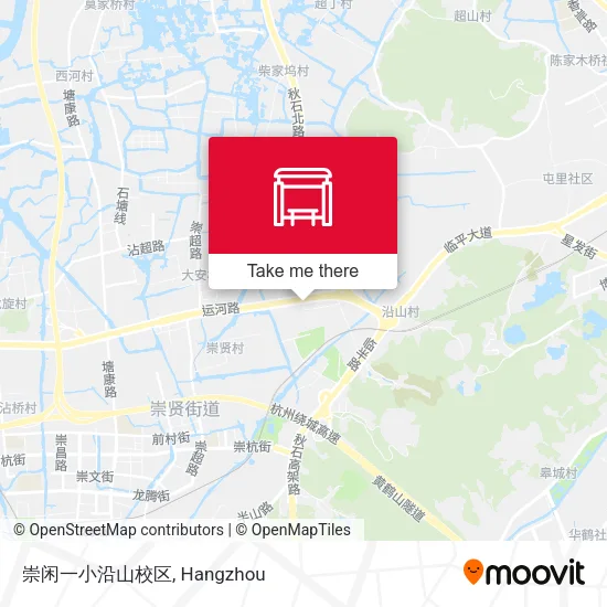 崇闲一小沿山校区 map