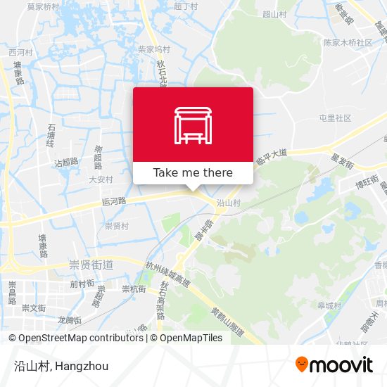 沿山村 map