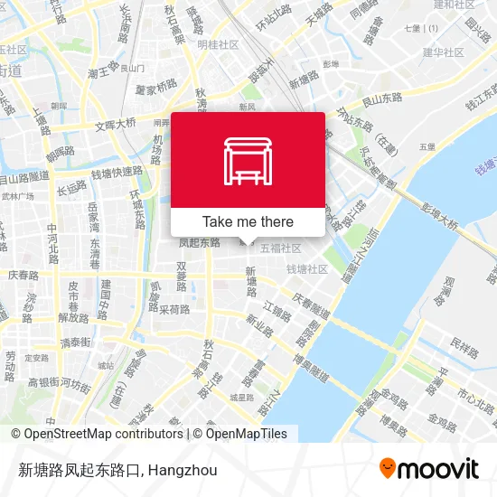新塘路凤起东路口 map