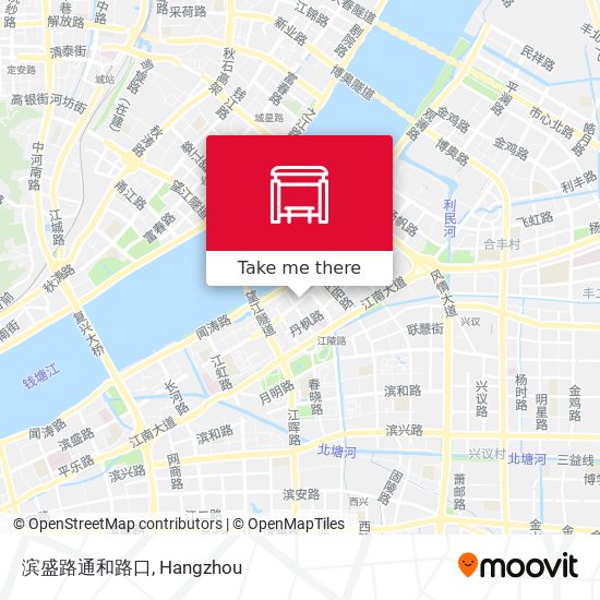 滨盛路通和路口 map