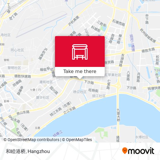和睦港桥 map