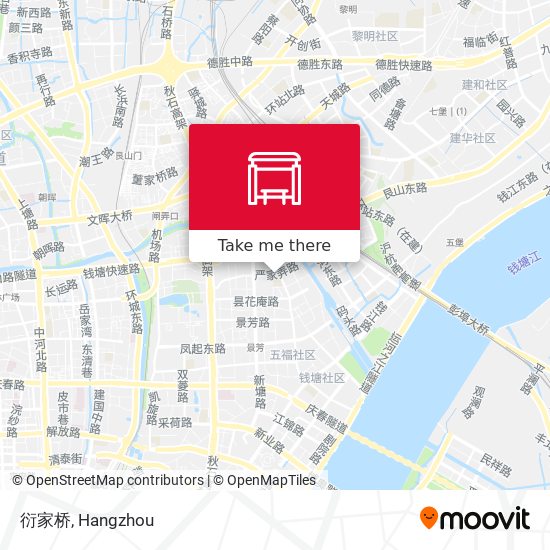 衍家桥 map