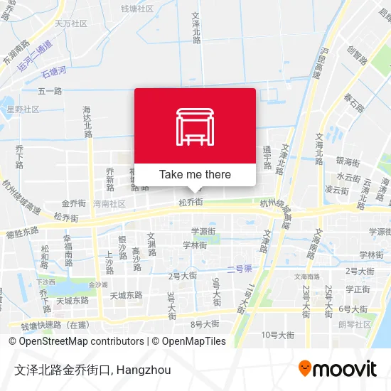 文泽北路金乔街口 map