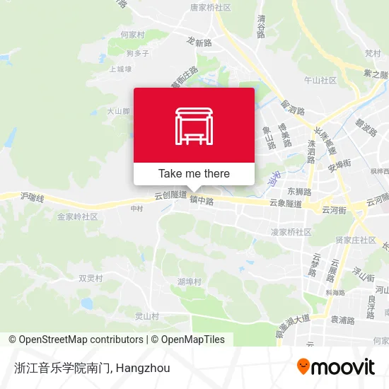 浙江音乐学院南门 map