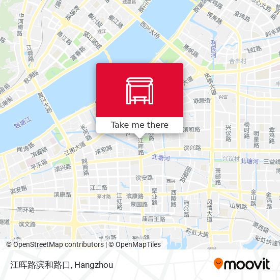 江晖路滨和路口 map
