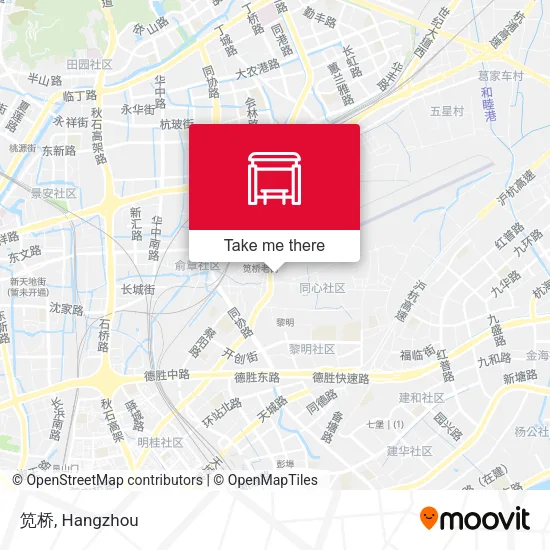 笕桥 map