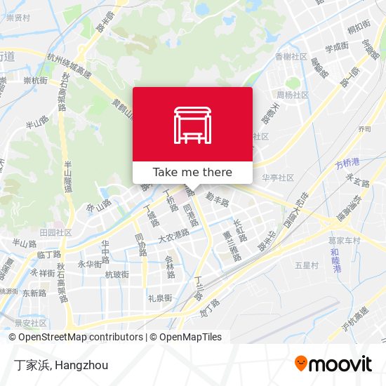 丁家浜 map