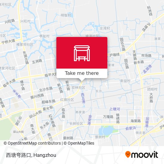 西塘弯路口 map