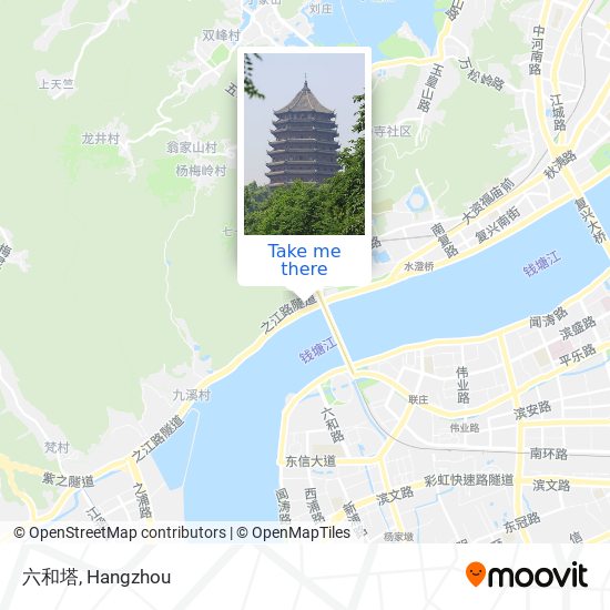 六和塔 map