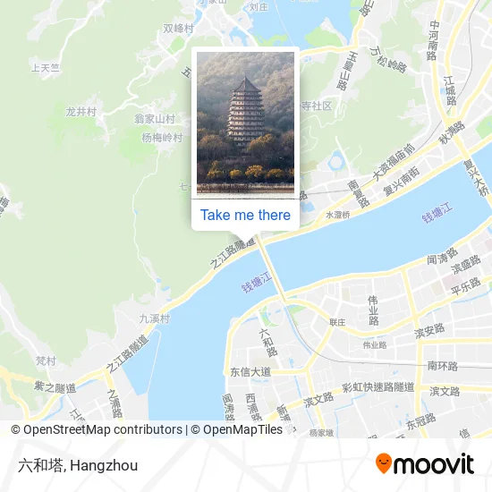 六和塔 map