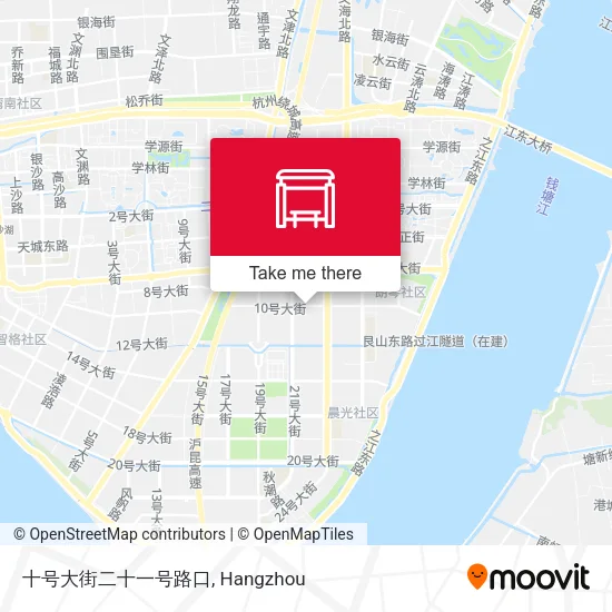 十号大街二十一号路口 map