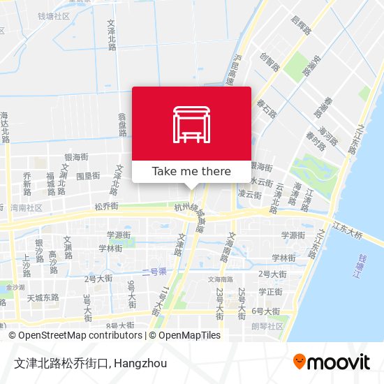 文津北路松乔街口 map