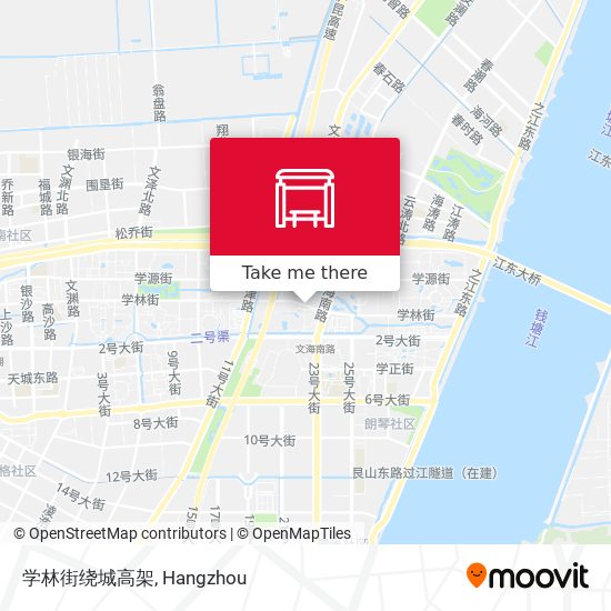 学林街绕城高架 map