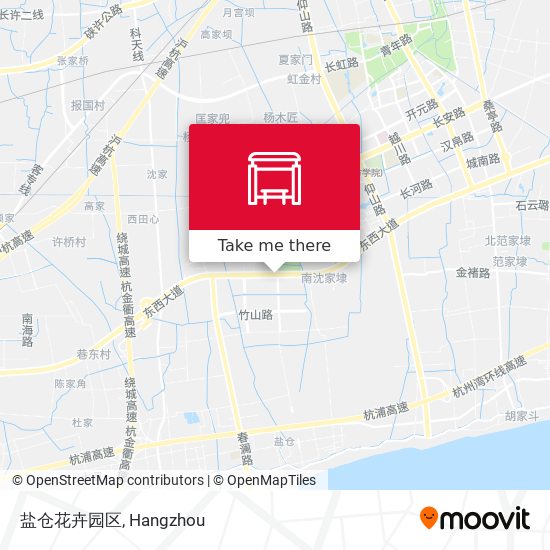 盐仓花卉园区 map