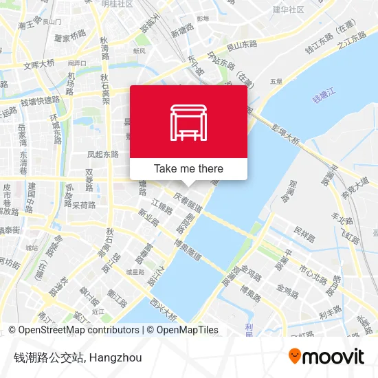 钱潮路公交站 map
