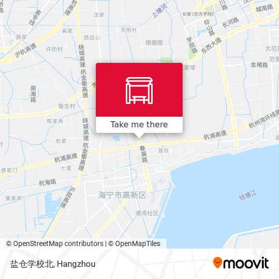 盐仓学校北 map