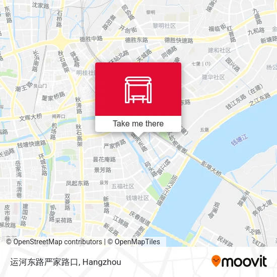 运河东路严家路口 map