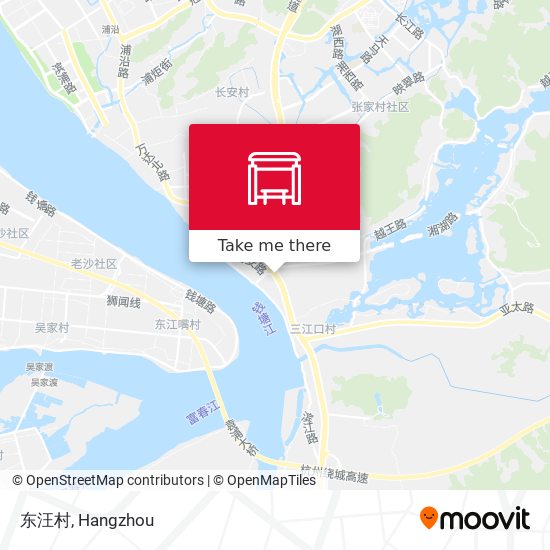东汪村 map