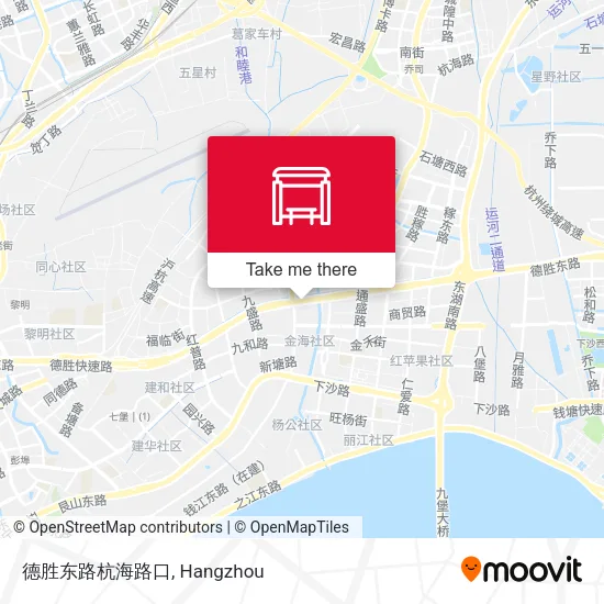 德胜东路杭海路口 map