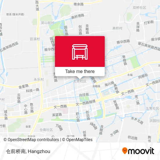 仓前桥南 map