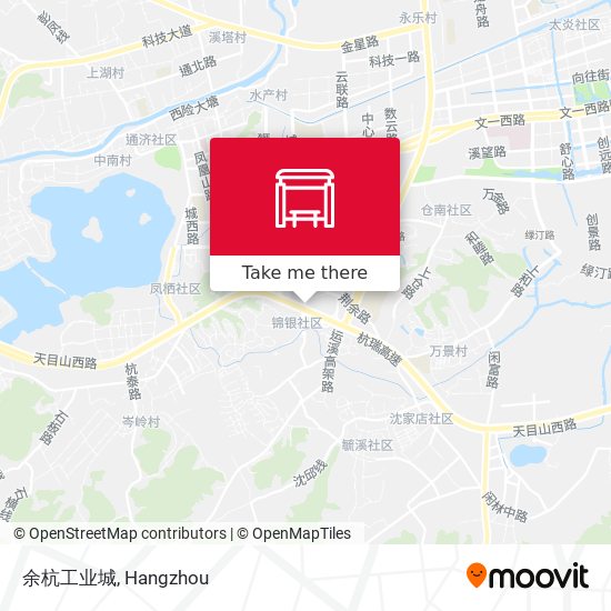 余杭工业城 map