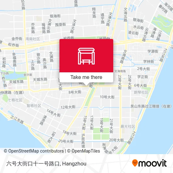 六号大街口十一号路口 map