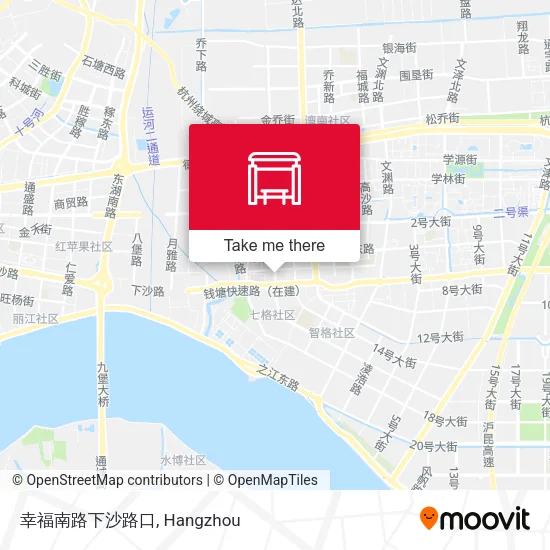 幸福南路下沙路口 map