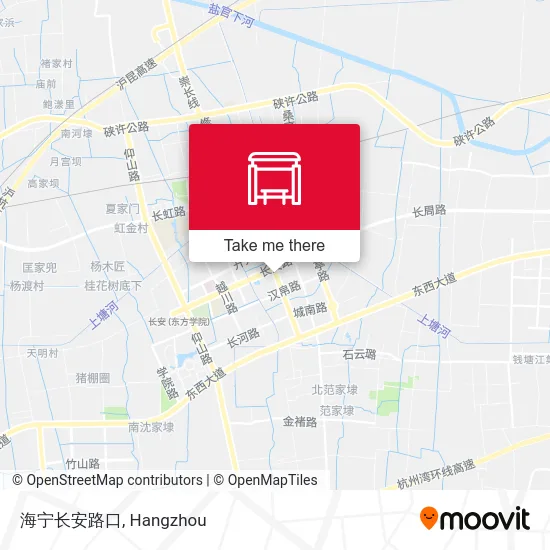 海宁长安路口 map