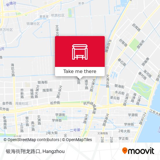 银海街翔龙路口 map