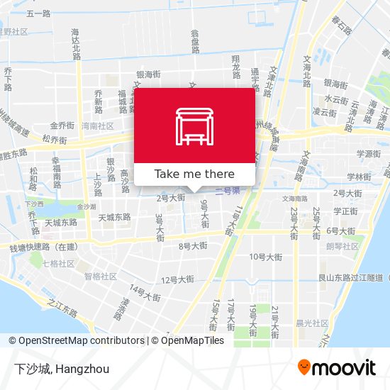 下沙城 map