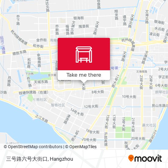 三号路六号大街口 map