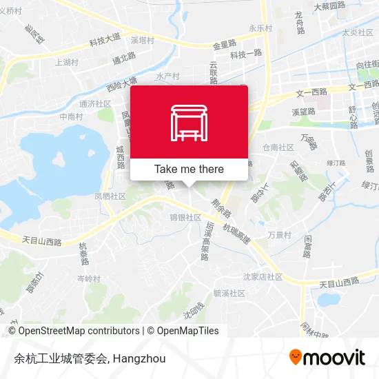 余杭工业城管委会 map